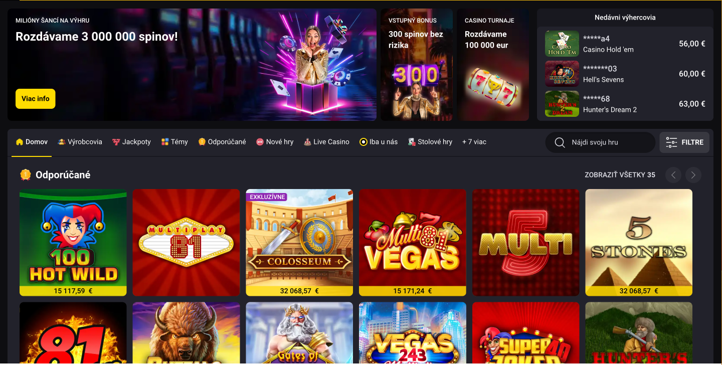 Fortuna kasino: 100% uvítací bonus k prvnímu vkladu