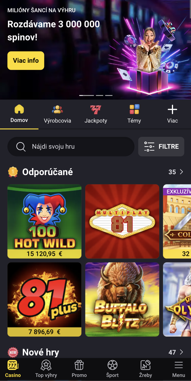Fortuna kasino: 100% uvítací bonus k prvnímu vkladu